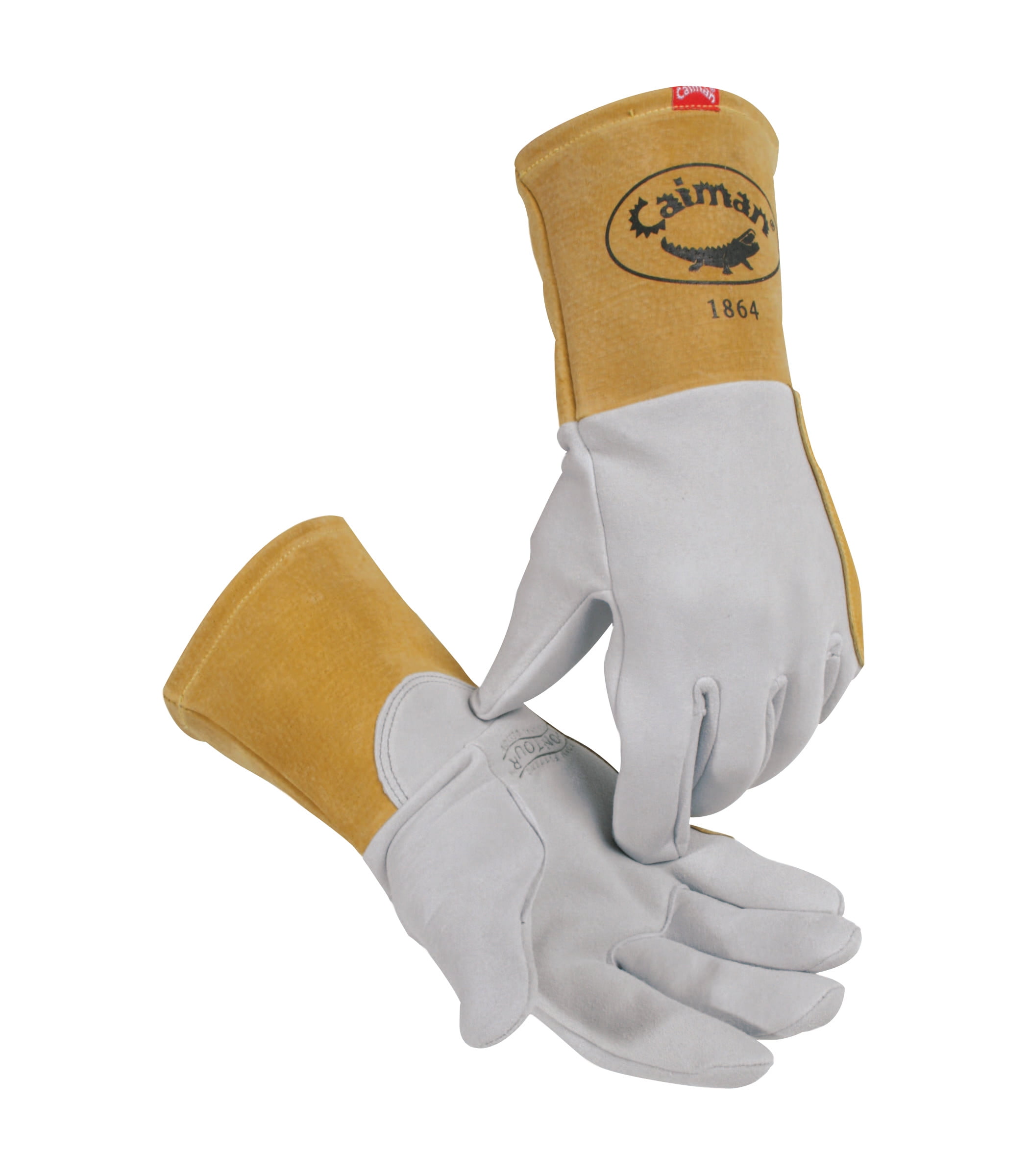 Caiman Kontour Welding Gloves, American Elk Grain Leather, XLarge