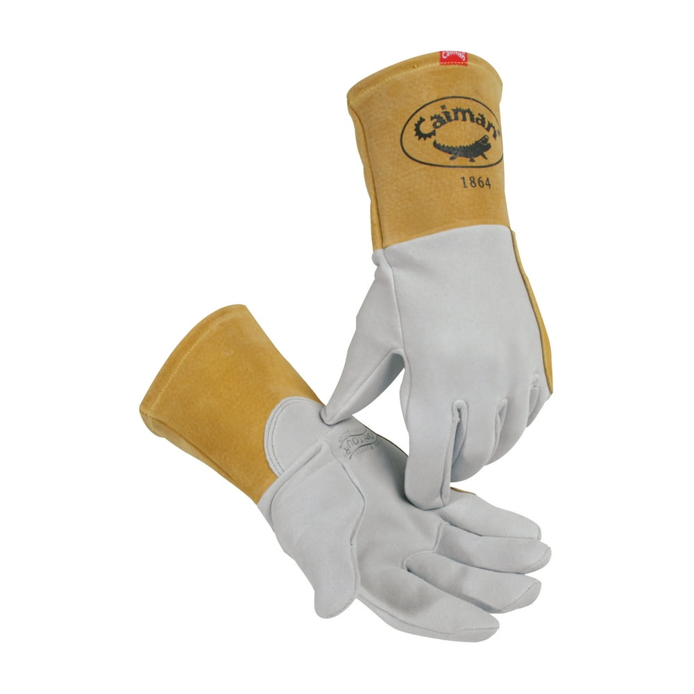 Caiman Kontour Welding Gloves, American Elk Grain Leather, XLarge