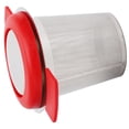 thumbnail image 2 of Tea Filter, Exquisite Fine Mesh Reusable Tea Infuser  For Office Red Silicone+Stainless Steel, 2 of 8