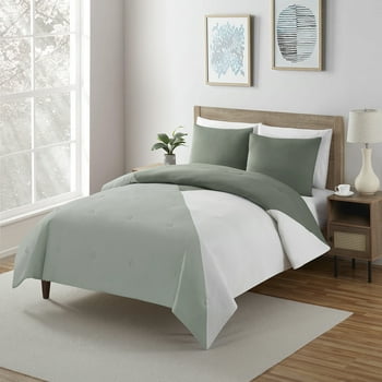 Serta So Soft 3-Piece Sage Reversible Comforter Set, King