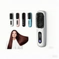 thumbnail image 3 of Numoya Go Brush Pro Mini Professional ABS Heated Hair Straightening Brush, Cordless, Black, 3 of 11