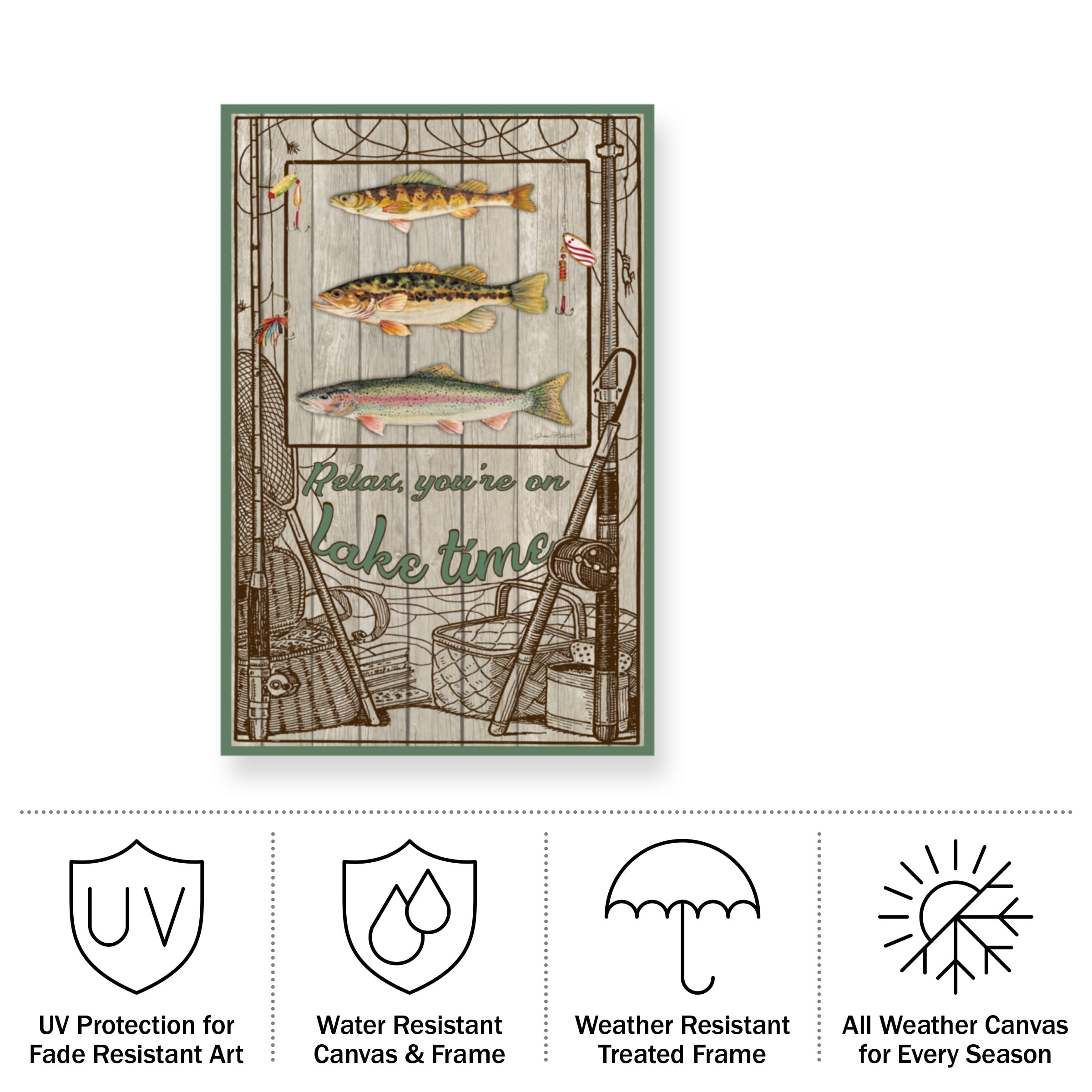 Jean Plout 'Wilderness Lodge 21' Outdoor Canvas 47x30