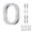 Silver, variant on Adoorn 6 Inch Modern House Numbers, Weather-Resistant Address Numbers for House, Apartment, and Building, Aluminum, Number 0 - Silver
