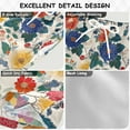thumbnail image 2 of FORMRS Boys Swim Trunks Quick Dry Mesh Liner Boardshorts Sizes XS-XL, Red Japanese Floral Pattern, 2 of 7