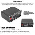 thumbnail image 2 of High-Performance 120W Digital SWR Meter for 1.8-54MHz - Real-time Power Measurement, Built-in Battery, High SWR Alarm, and OLED Display - Compact and Portable Design for Amateur Radio Enthusiasts, 2 of 6