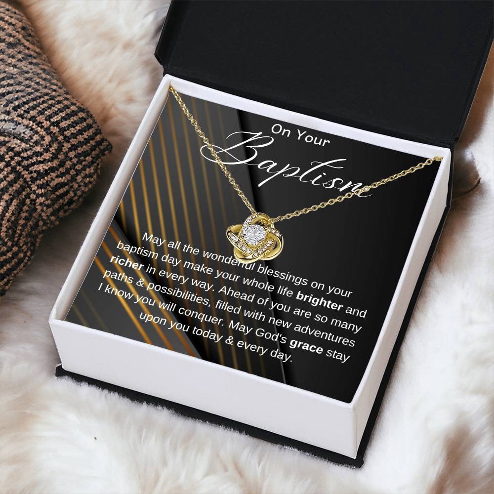 Baptism Gift, Baptism Gift Necklace, Adult Baptism Gift Necklace, Baptism Keepsake, LDS Gift, Baptism Jewelry, On Your Baptism Gift Necklace