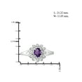 thumbnail image 3 of 0.23 Carat T.G.W. Amethyst Gemstone and 1/20 Carat T.W. White Diamond Ring, 3 of 3