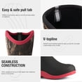 thumbnail image 6 of SMILIN Women's Waterproof Neoprene Muck Rain Boots, V-Topline Tall Rubber Garden Boots, Camo, Size 8, 6 of 9