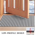 thumbnail image 3 of Black White Gingham Checkered Pattern Door Rugs,Washable Non Slip Door Mats Indoor,Decorative Door Mats,Entry Mat Indoor for Entrance,Bedroom,Kitchen,Bathroom,17"x30", 3 of 6