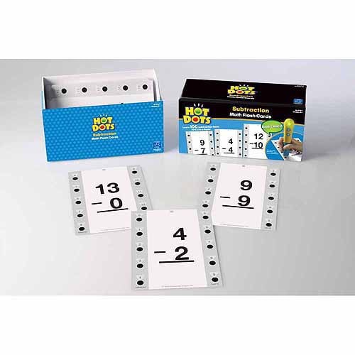 Subtraction Educational Insights Hot Dots Flashcards