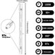 thumbnail image 4 of Bombilla halógena regulable R7s de 100 W y 118 mm, luz blanca cálida, 2800 K, foco lineal R7s de 1500 lm, CA 220-240 V (5 unidades), 4 of 5
