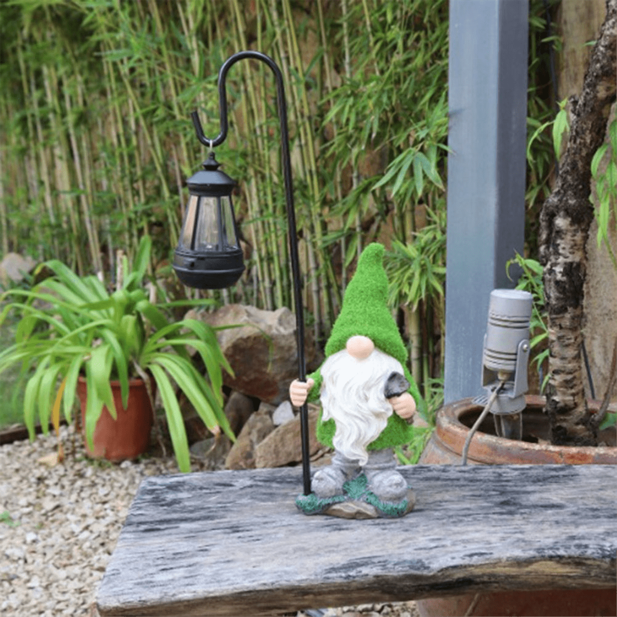Garden Sculptures & Statues Fall Gnomes-Home Decor - Gnomes Statue with Solar Lights Outdoor
