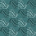 thumbnail image 1 of Ahgly Company Machine Washable Indoor Square Transitional Macaw Blue Green Area Rugs, 4' Square, 1 of 7