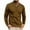 Brown, variant on Horkkom Long Sleeve Shirts for Men Color Block Button Down Neck Pullover T-Shirts Fall Casual T Shirt with Pocket XXL