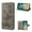 Gray, variant on TECH CIRCLE Embossed Butterfly Case for 2022 iPhone 14 Pro (6.1") - Foldable Stand Lightweight Flip Cute Case (Brown)