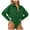 Green, variant on Women's Long Sleeve Bodysuit Lapel Button Down Body Suits Dance Casual Going Out Size M