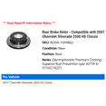 thumbnail image 2 of Rear Brake Rotor - Compatible with 2007 Chevy Silverado 2500 HD Classic, 2 of 2
