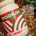 thumbnail image 5 of Podium Nutrition Whey Protein Powder, Gingerbread, 25g Protein Per Serving with Digestive Enzymes, Whey Protein Isolate & Concentrate, Gluten Free, Low Carb, Low Sugar & Soy Free, 27 Servings, 5 of 8