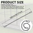 thumbnail image 3 of NUAHRHY 2pcs Gate Chain Lock Stainless Steel 20/39inch Chain Link Gate Latch with Spring Buckle Weatherproof Outdoor Fence for Fence Pet Cage Door, 3 of 11