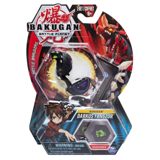 Criatura transformadora coleccionable Bakugan Darkus Fangzor