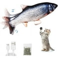 thumbnail image 1 of Juguete para Gatos, Juguete para Peces para Gatos, Juguete Electrónico para Peces con Hierba Gatera, Juguete Interactivo para Masticar, Juguete para Peces para Gatos, Juguete para Gatitos, Carga USB,, 1 of 7