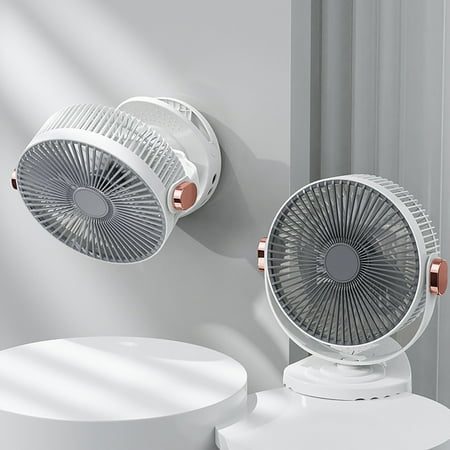 

Biweutydys 2024 New Clip Fan Desktop Mini Office Dormitory Bed Student Silent Small Fan USB Charging Long Range 8-inch 5000mAh Daily Household Decoration Gift（Fans）