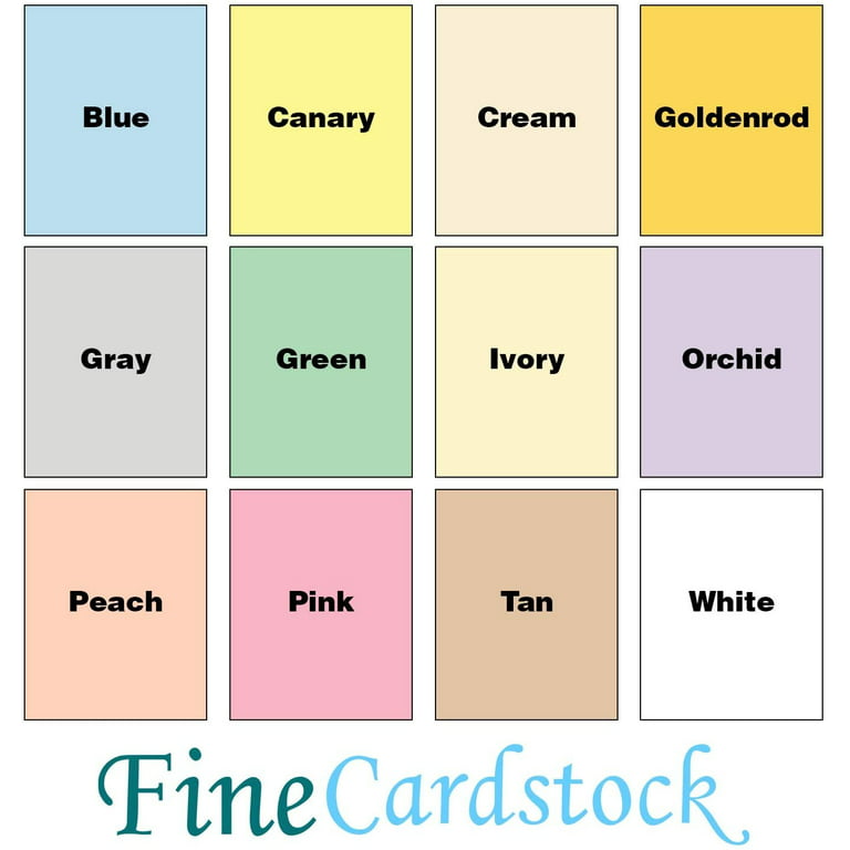  Pink Pastel Color Card Stock, 67Lb Cover Cardstock, 8.5 x  14 Inches