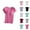 Hot Pink, variant on T Shirts with Build In Bra for Women 2025 Short Sleeve Crewneck Casual Plain Basic Tshirt Womens T Shirts