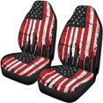 thumbnail image 5 of Pzuqiu Car Seat Covers Washable Polyester, Compatible with SUV Seats Automotive Seat, for Truck Cars, Distressed American Flag, 5 of 10