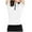 White, variant on gbyLJF Women's Shirt Short Sleeve Zip Up Quick Dry T-shirts Solid Color Stretch Sports Fitness Tops Slim Fit Tennis Top