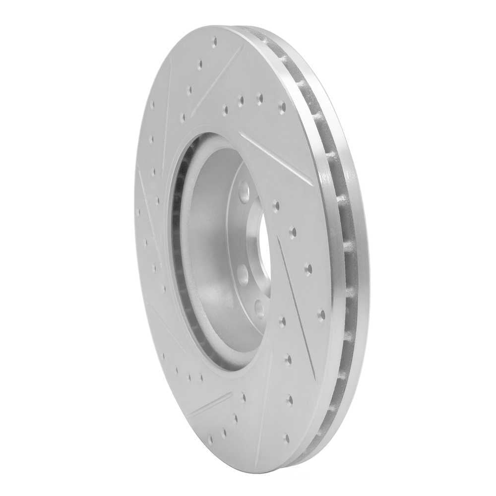 Dynamic Friction Company 631-74045R DFC Brake Rotor - Drilled And Slotted - Silver
