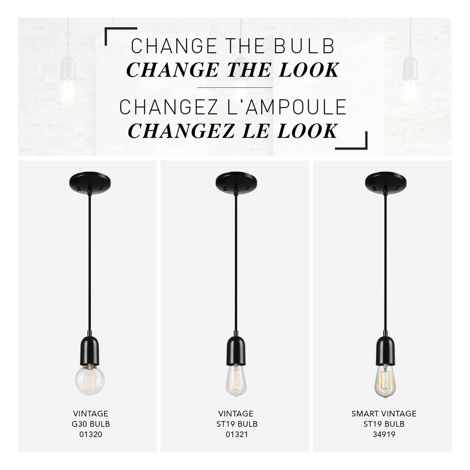 Globe Electric Novogratz x Globe Jaxson 1-Light Pendant Light, Glossy Black Faux Ceramic Socket, Designer Black Cloth Hanging Cord, 60614