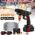 thumbnail image 2 of 4000 PSI Cordless High Pressure Car Washer with 2 Batteries, 6-in-1 Nozzle & 5m Hose, Portable Battery Powered Pressure Washer for Car & Home Cleaning, 2 of 12