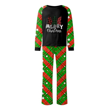 

Act Now! HIMIWAY Matching Family Christmas Pajamas Christmas Prints Family Matching Long Sleeve Tops+Pants Set Family Matching Sets Men XL
