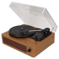 thumbnail image 4 of Sonido de audio del tocadiscos, reproductor de discos de vinilo de 3 velocidades, tocadiscos de vinilo, logre más, 4 of 8