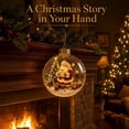 thumbnail image 4 of Fountwell Glowing Christmas Story Ornament 3.15in LED Light Up Holiday Ball for Tree Mantel, 4 of 7