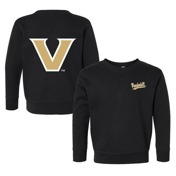 Toddler Chad & Jake Black Vanderbilt Commodores Logo Pullover Sweatshirt