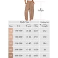 thumbnail image 3 of SHOWMALL Women's Plus Size Loose Fit Baggy Pants, Lightweight Breathable Balloon Trousers with Pockets, Olive Green 2X Comfortable Elastic Drawstring Waist Wide Leg Lounge Pants, 3 of 7