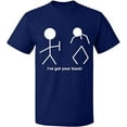 thumbnail image 2 of OXI T-Shirt - I've Got Your Back, Basic Casual T-Shirt for Men's and Women Fleece T-Shirt Short Sleeve - Navy Blue Small, 2 of 3