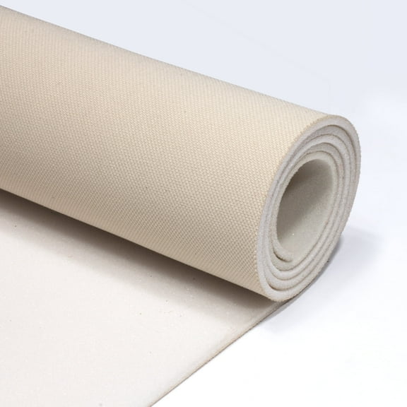 Hiksuky Auto Headliner Fabric 97" L × 60" W Stylish Mesh with Foam Backing - Tube Packaging - Beige Interior Replacement Material for Car/Truck/SUV/RV Roof - Home Repair/DIY Headliner Material