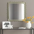 thumbnail image 3 of LuxenHome Gold Metal Frame 30.2-In Square Accent Wall Mirror, 3 of 10