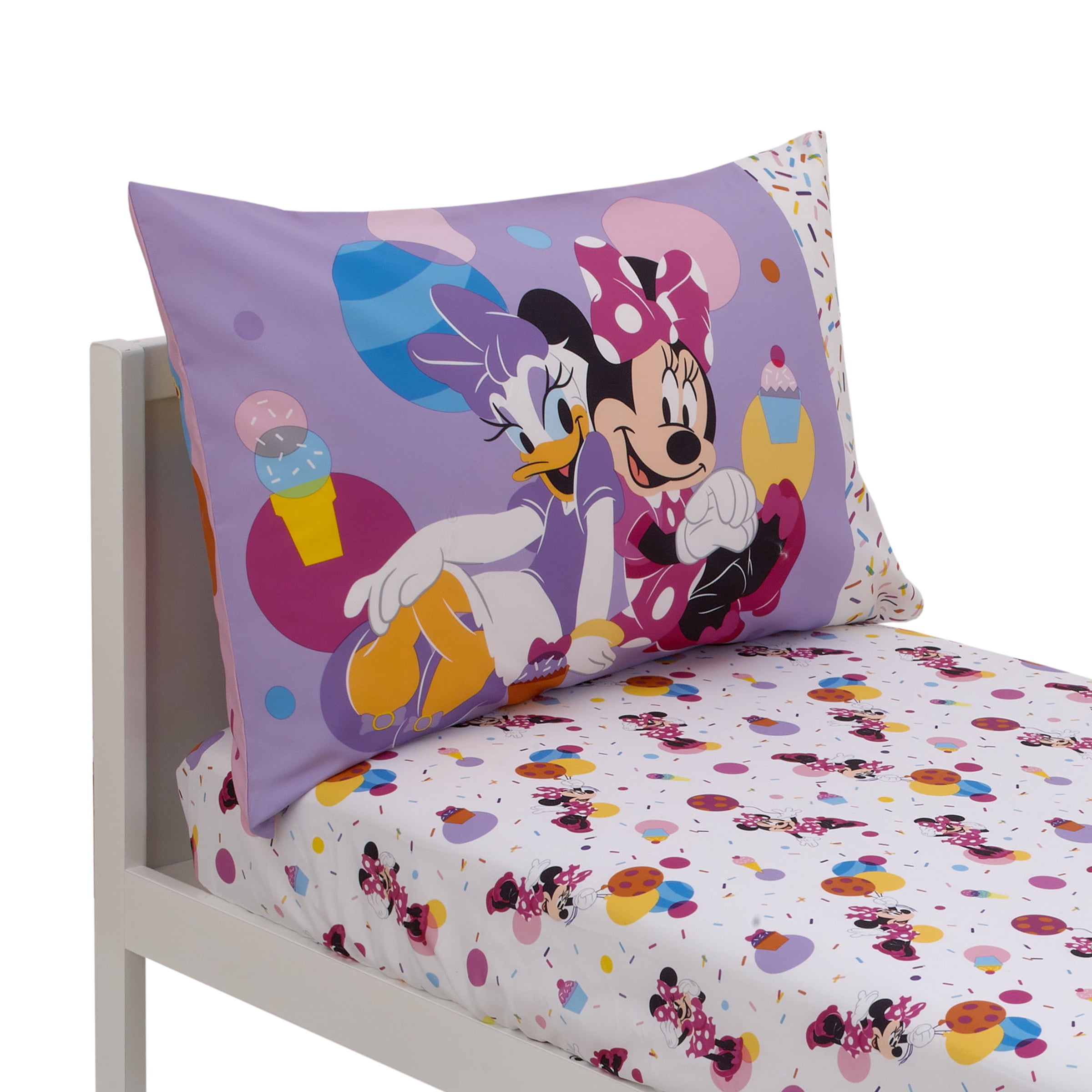 Disney Minnie Mouse Let's Party 2 Piece Toddler Sheet Set