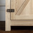 thumbnail image 4 of Cheminée TV Stand Ferme avec Table Basse et 2 Tables d'Extrémité en Chêne Blanc, 4 of 12