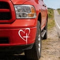 thumbnail image 6 of Decorative Cross and Heart Vinyl Stickers - Durable Adhesive Decals for Laptops, Notebooks and Car Windows, Creative DIY Art and Personalization Set, 6 of 6