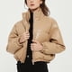 thumbnail image 1 of Parkas de manga larga para mujer, modernas e invernales, con cuello alto, cortas y cálidas, de algodón., 1 of 6