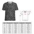 thumbnail image 2 of Leopard Print Pattern Womens Tops Women's Fashion Casual Short Sleeve Flower Print Round Neck Pullover Top Blouse, 2 of 6