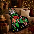 thumbnail image 3 of Playful Christmas Elf Joy Living Room, Festive Holiday Scene, Warm Flannel Blanket for Living Room and Reading Nook, Art Lovers Christmas Gift, Festive Home Decor, 3 of 9