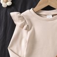 thumbnail image 6 of JUMEYU Toddler Girls Printed Shoulder Strap Dress and Long Sleeve Top Set Fall Outfit 4T 5T (Khaki,4-5 Years), 6 of 9