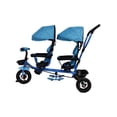 thumbnail image 1 of Triciclo Evolutivo The Baby Shop  Doble Gemelar para Niños 2 Asientos Giratorios Azul -, 1 of 8