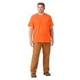 thumbnail image 3 of Dickies Men's Heavyweight Neon Short Sleeve Pocket T-Shirt, High-Visibility Cotton Work Shirt for Jobsite, Outdoor, or Casual Wear, 3 of 4